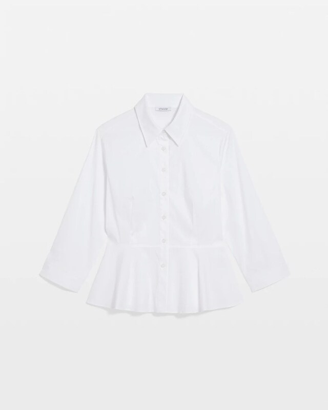 Peplum Poplin Shirt - image 5